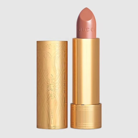 ⭐Gucci #102 LORNA DUNE (Satin) ~ Rouge à Lèvres Satin Lipstick ✅ BNIB - Picture 1 of 9